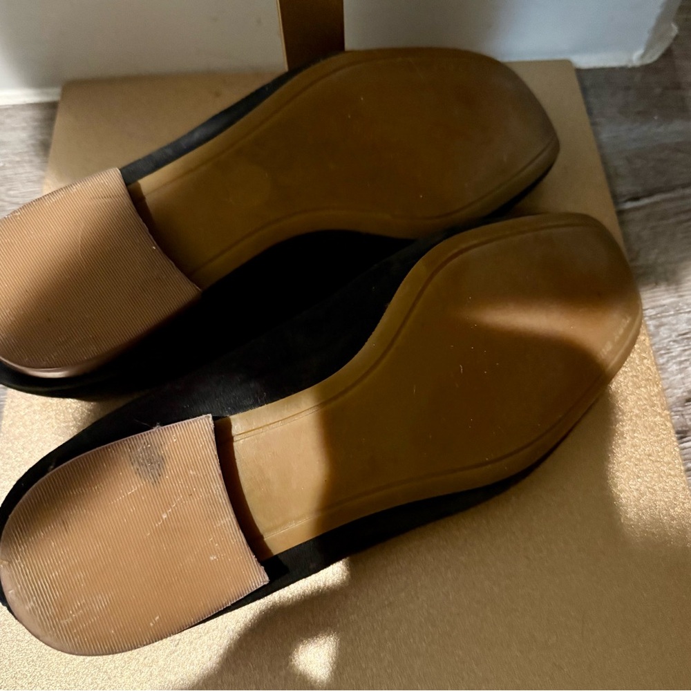 Tory Burch Black Suede Loafers - Picture 3 of 4